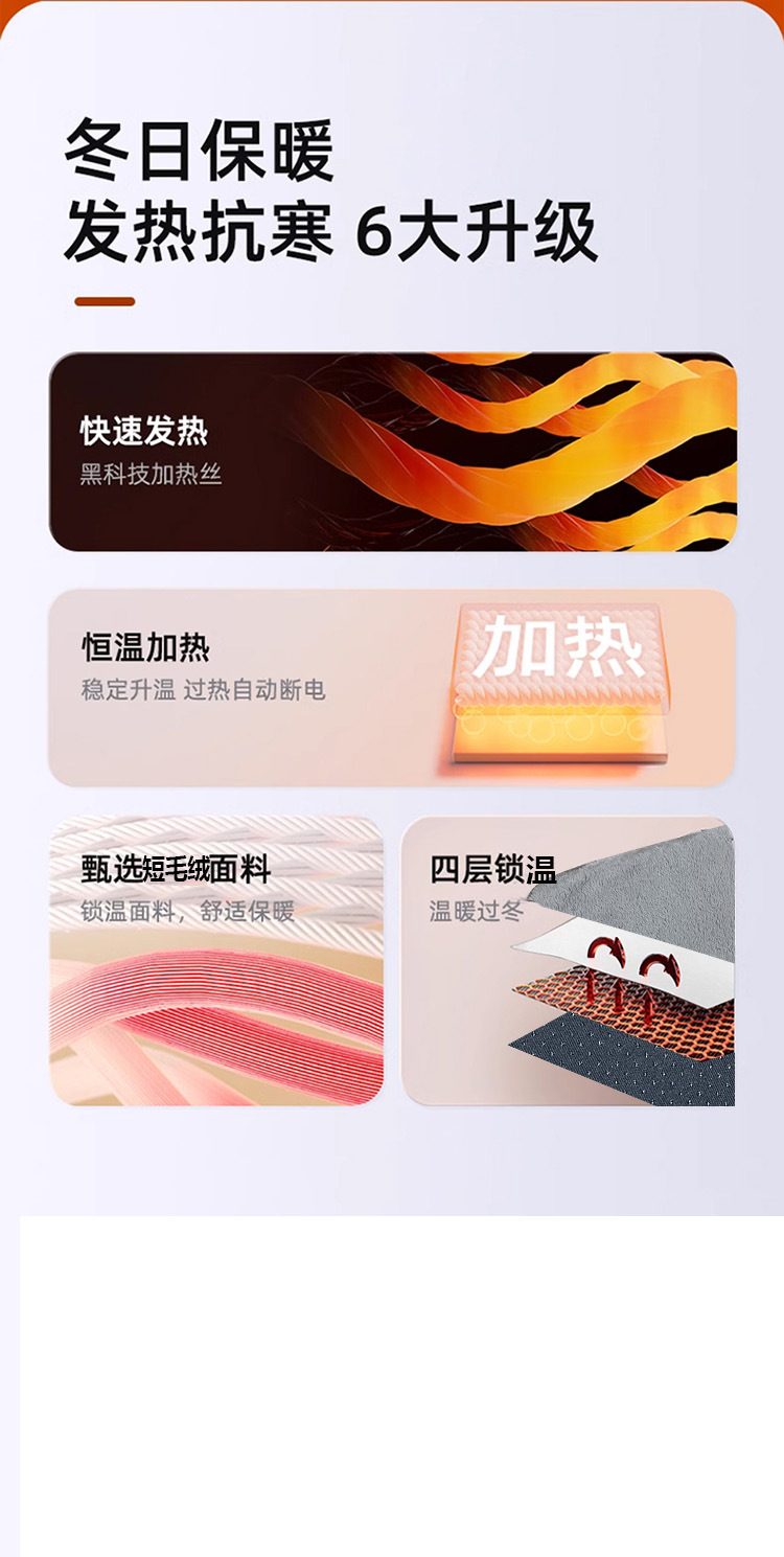 Popular Winter Warm and Constant Temperature Multi-Purpose Hand Warmer Car Seat Cushion USB Heated Square Cushion Cross-Border Wholesale
