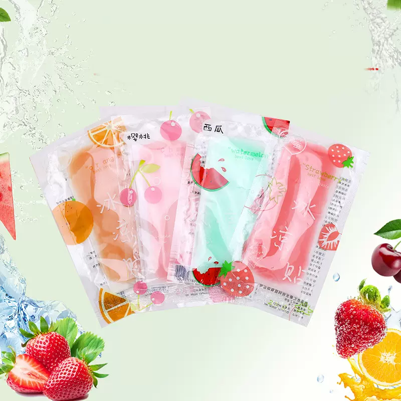 厂家水果冰凉贴夏季卡通冰贴批发学生军训防暑贴清凉贴手机降温贴