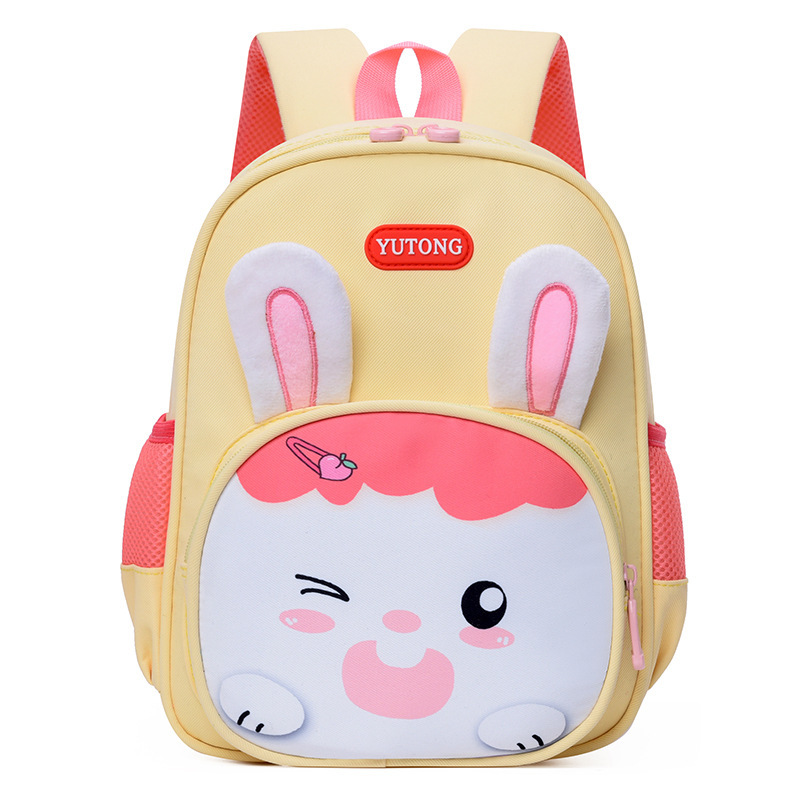 Mochila escolar para niños nuevo estilo lindo conejo de dibujos animados 3-6 años mochila para niños y niñas
