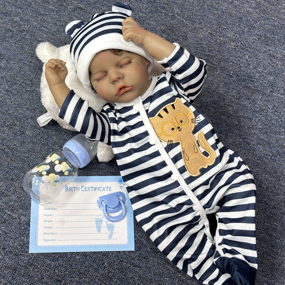 Muñecas de bebé realistas muñecas de goma blando transfronterizas mini muñecas de niños muñecas pesadas fabricantes de muñecas directas Zheng Henghua