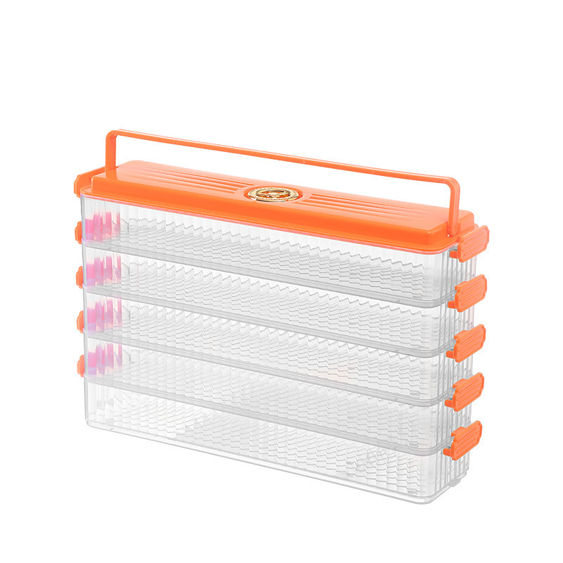 新しい家庭用冷凍餃子肉まん饅頭卵箱は冷蔵庫の冷凍密封食品の新鮮保持収納箱を厚くした|undefined