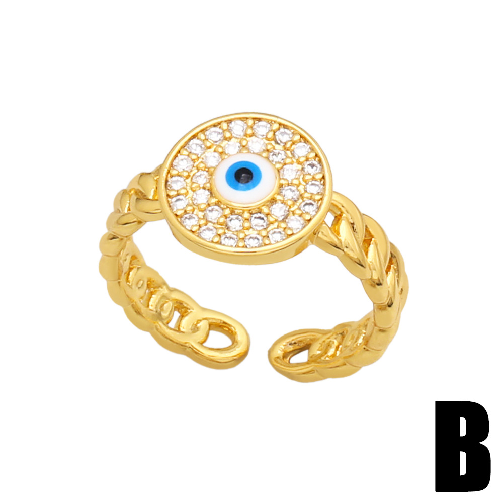 Fashion New Devilu0027s Eye Shaped Open Ring Jewelry Wholesale