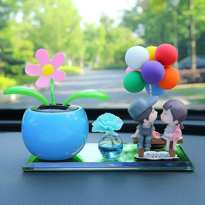 Car ornaments | Perfume Ornaments, High-End Men's and - gray-couple-blue-sunflower-single-bunch-of-colorful-balloons