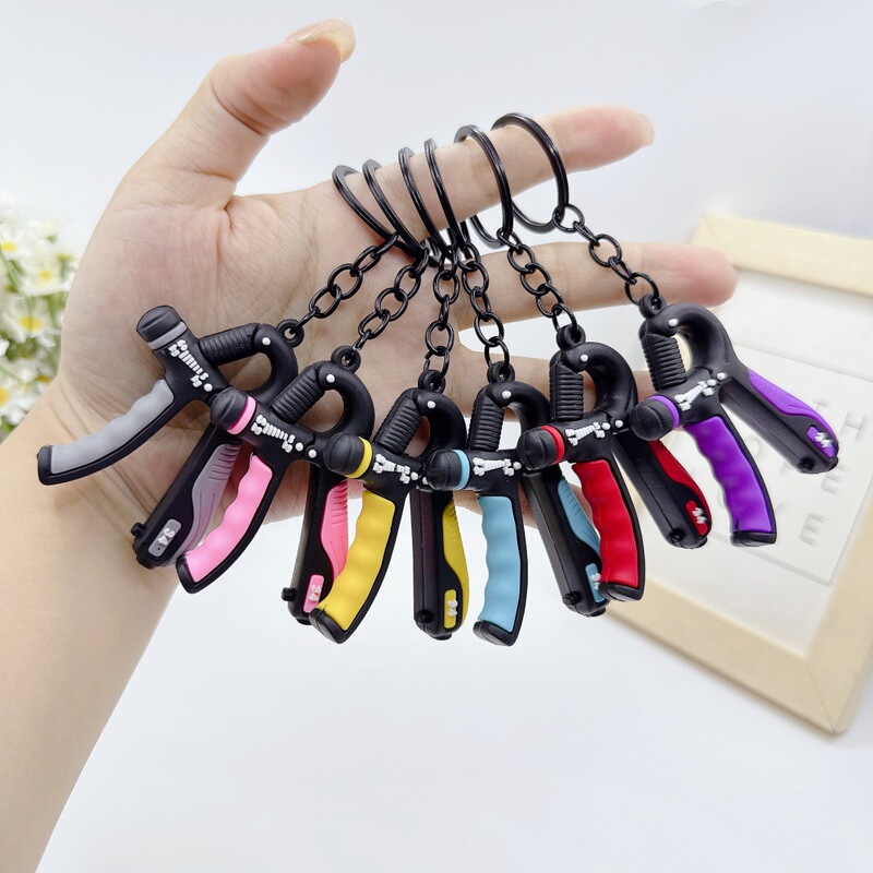 Creative Mini Fitness Grip Strengthener Keychain Pendant for Exercising Finger and Arm Strength, Muscle and Wrist Strength Fitness Gadget