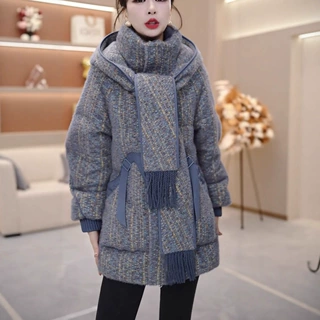 迷苏女装中年妈妈羽绒服2026冬季新款保暖时尚大码加厚白鸭绒外套