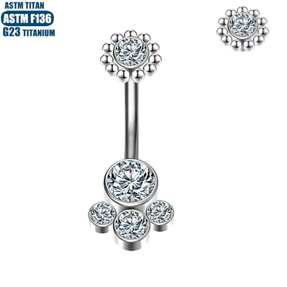 Pointed labret stud close-up product detail