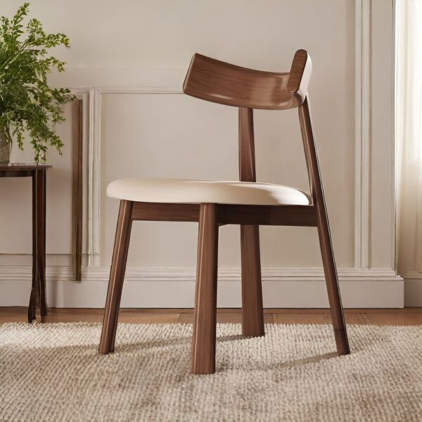 Nordic solid wood dining chair hotel home modern light luxury simple…