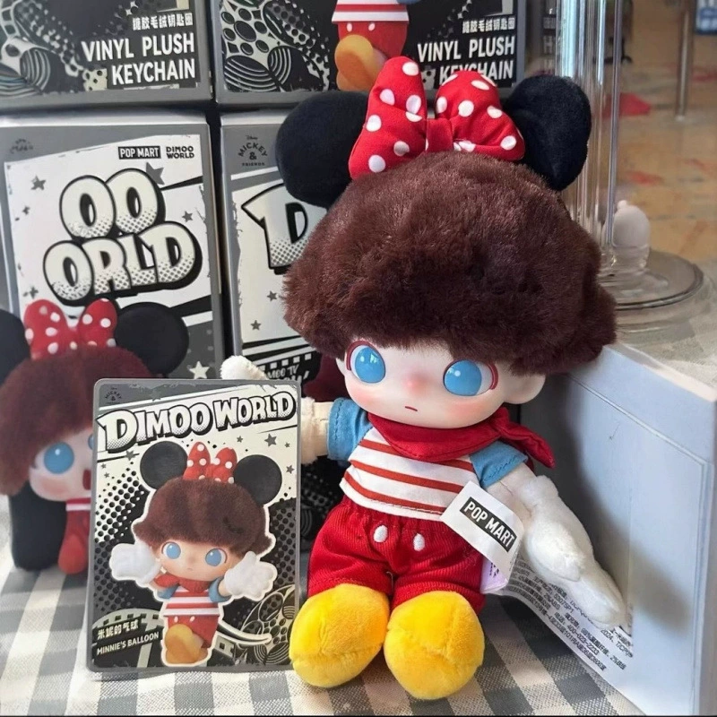 Плюшевый брелок DIMOO (Pop Mart) серия Dimoo, виниловое лицо 17 см, коллекционная серия Blind Box