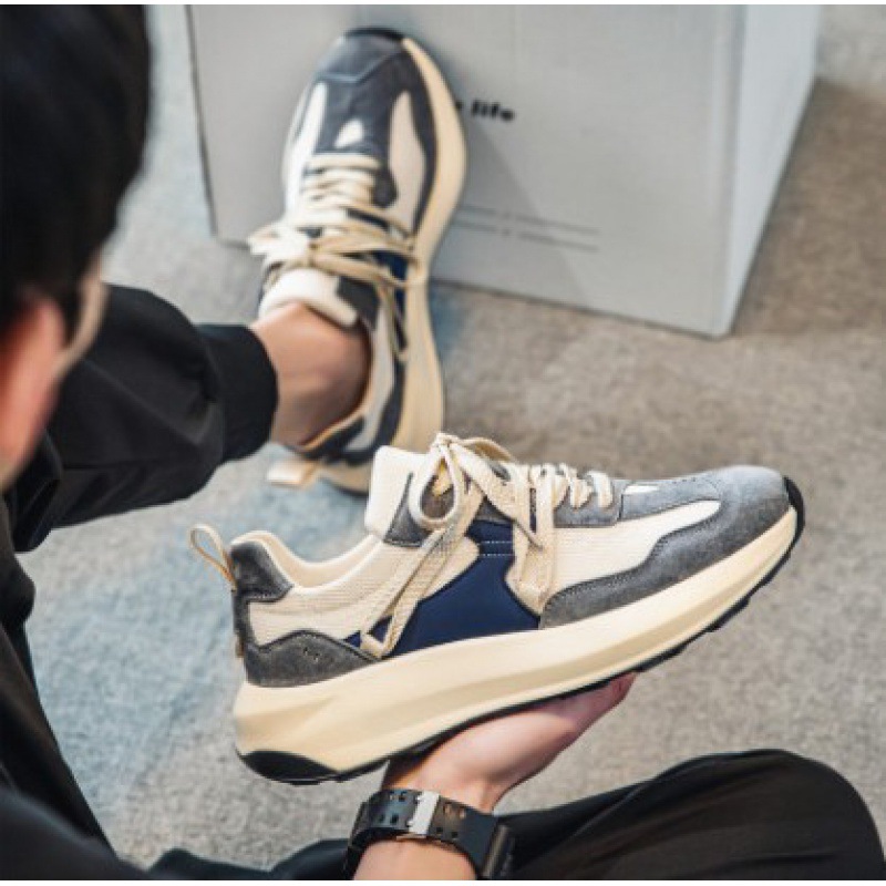 Zapatos de los hombres de Argan viven otoño transpirable popular de moda todos los partidos de los deportes de los zapatos de los hombres ocasionales retro papá zapatos de moda