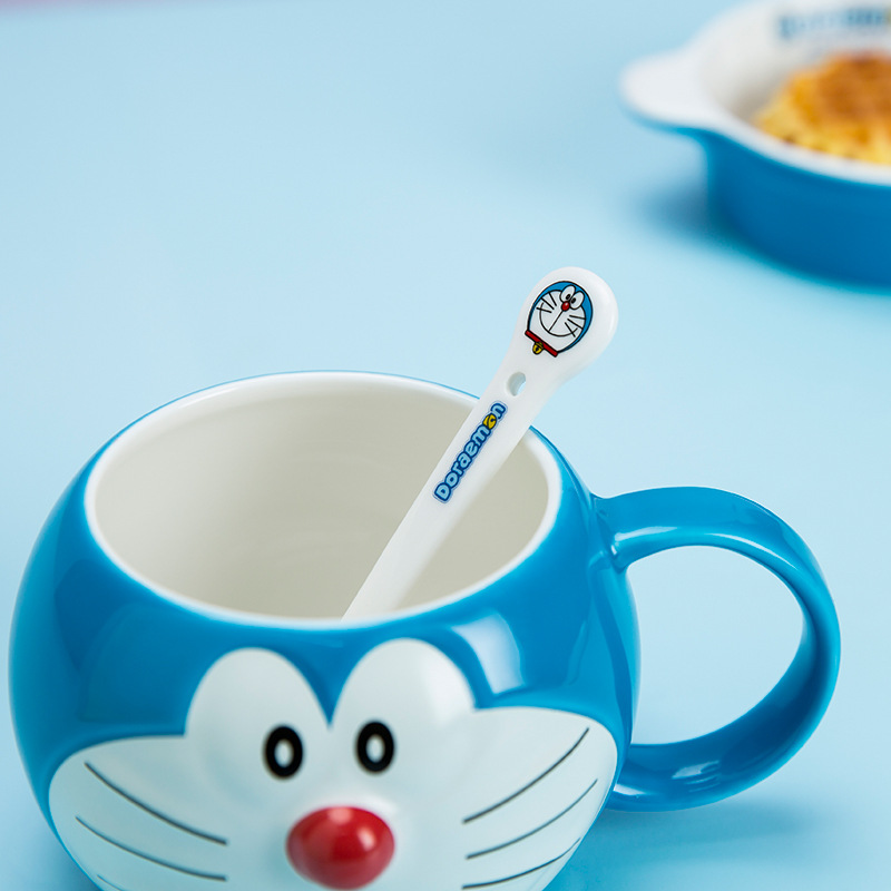 Dora cuchara encantadora caricatura taza de café cuchara creativa japonesa personalidad casera cucharas de sopa de sopa para niños fábrica precio al por mayor