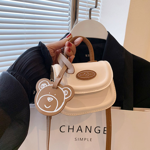 Western style Korean style children's shoulder bag  new trendy fashionable cute girls hand-held diagonal small square bag