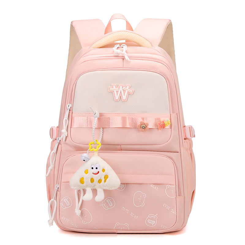 Mochila escolar de la escuela primaria Mochila de dibujos animados lindo para mujer estilo coreano japonés campus ins Mochila duradera al por mayor