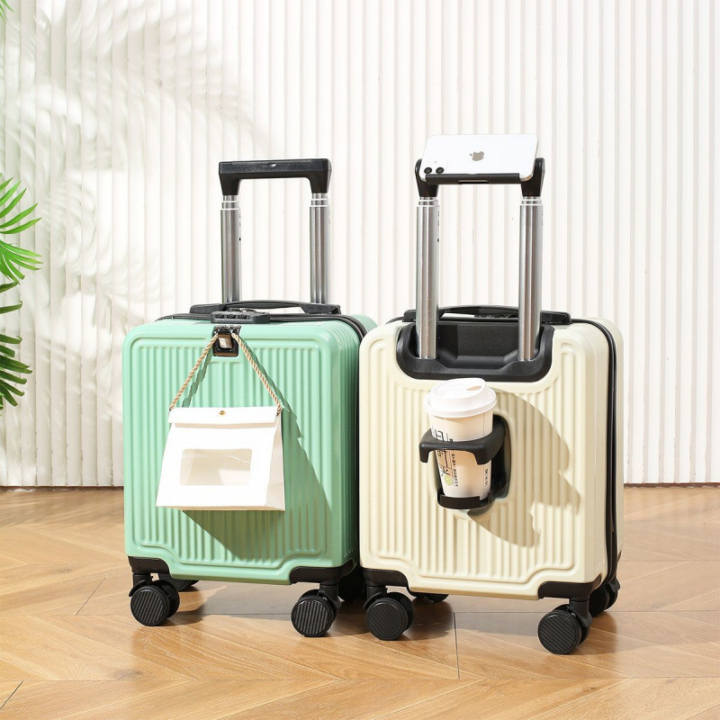 Waldar's New Multifunctional 14inch Suitcase Abs Material Small Boarding Case Lightweight Free Shipping Trolley Case