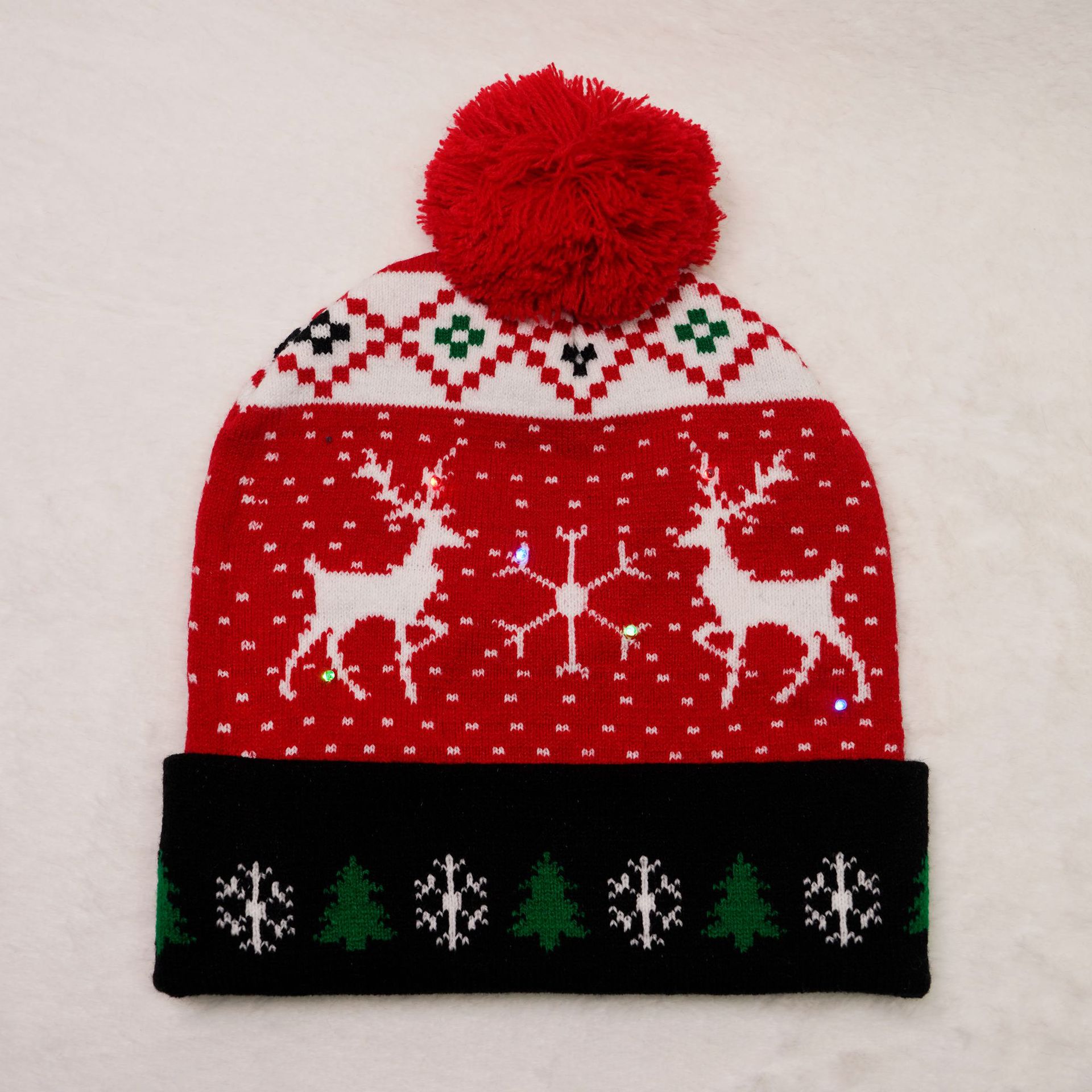 Unisex IG Style Santa Claus Snowman Elk Eaveless Wool Cap display picture 6