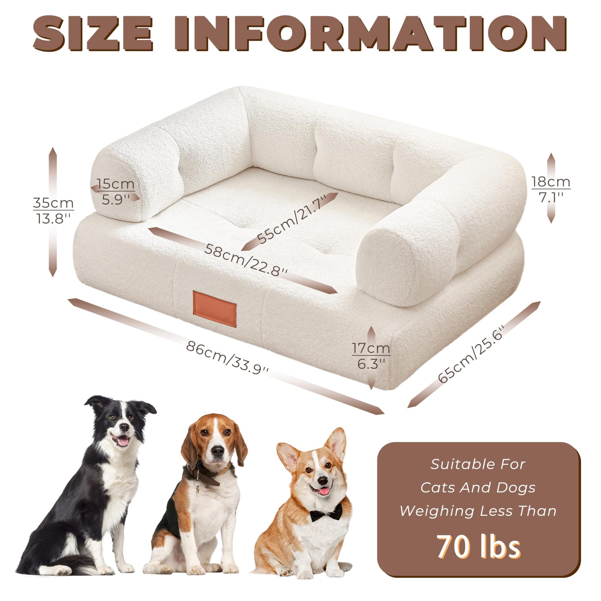 Exportación transfronteriza sofá cama para perros cuatro temporadas esponja comprimida al vacío para perros de tamaño medio sofá cama para dormir perros