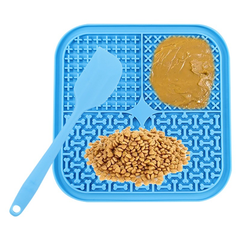 Estera de lamido de mascotas con ventosa perro antiestrangulador dispensador de comida lenta Slow Food Bowl gato y perro placa estera de comida lenta estera de silicona para perros