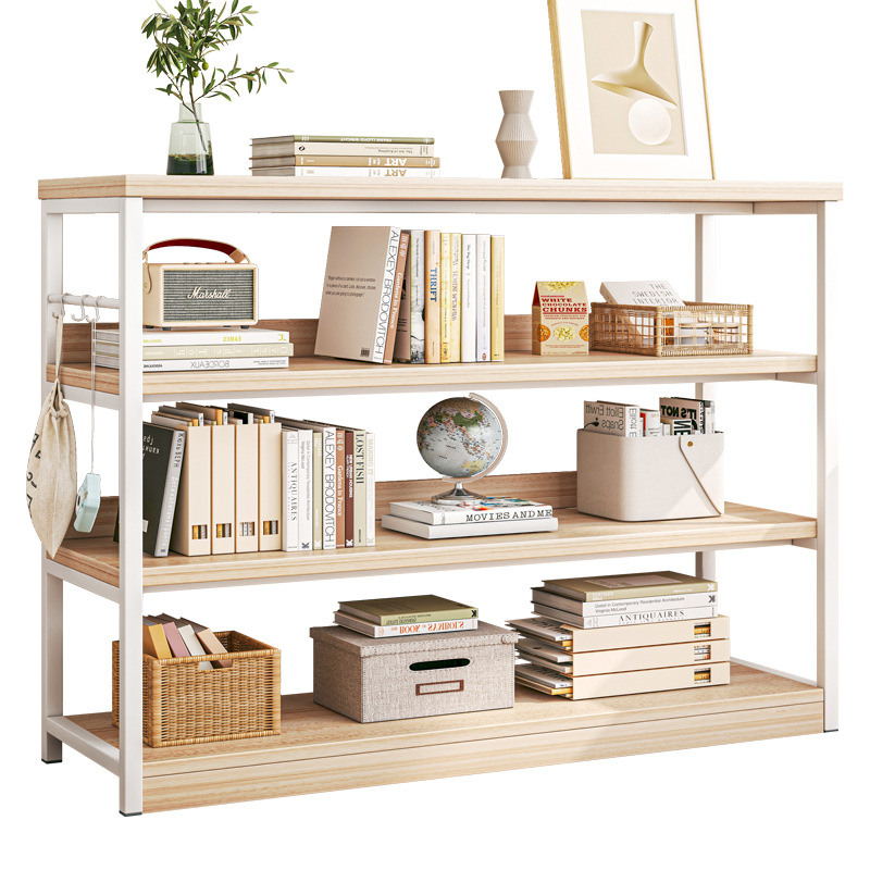 Estante de sala de estar Estante de piso Estante de almacenamiento multicapa Estante de exhibición doméstico contra la pared Estante de almacenamiento integrado Gabinete bajo