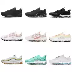 Cross-Border Air Max 97 Retro Bullet-Shaped Full-Length Air-Cushioned Shoes for Men and Women, Casual Sports Running Shoes, Foreign Trade