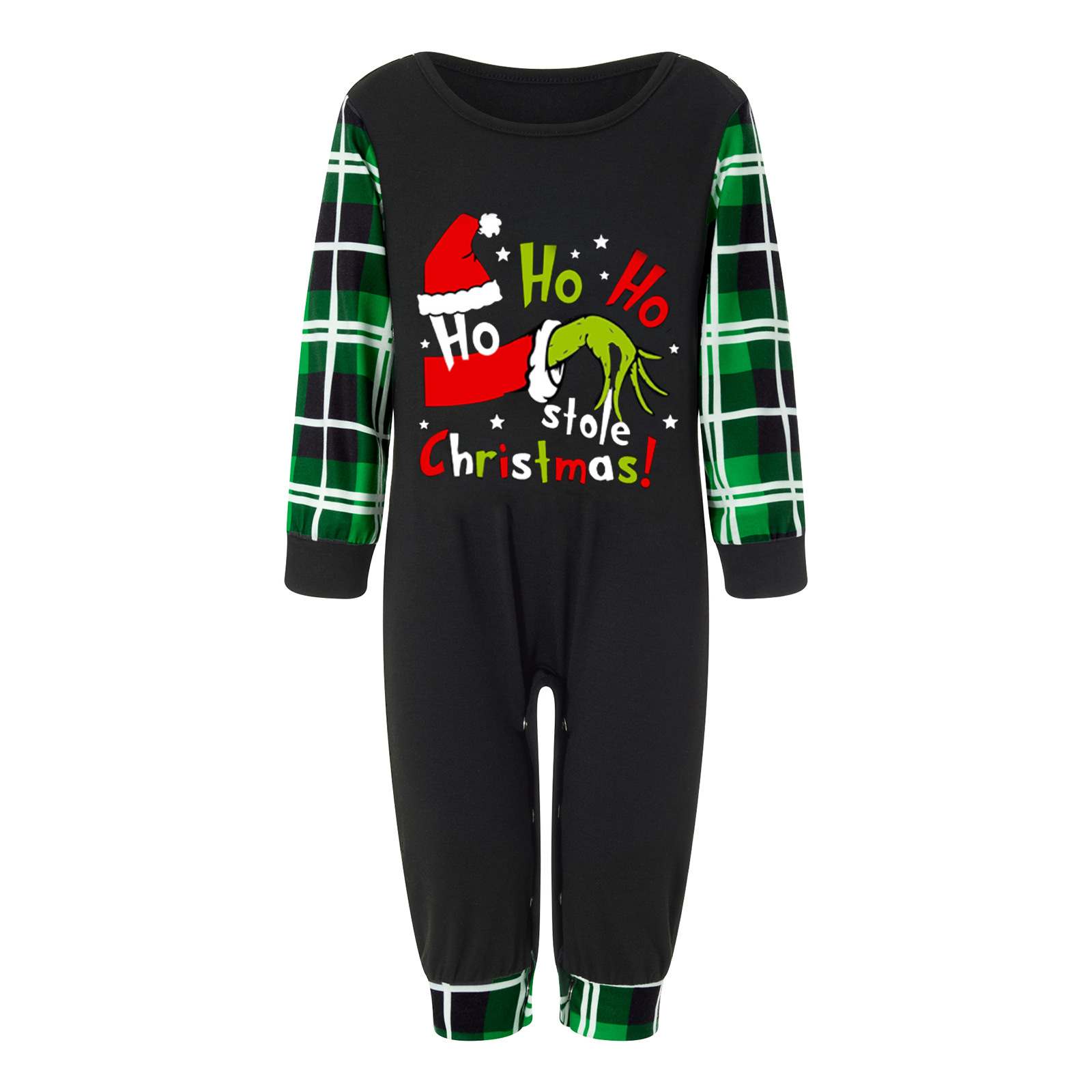 Conjuntos de trajes familiares a juego Moda navideña Ropa para padres e hijos Pijamas Ropa para el hogar Cuadros Dos piezas_voghion.com