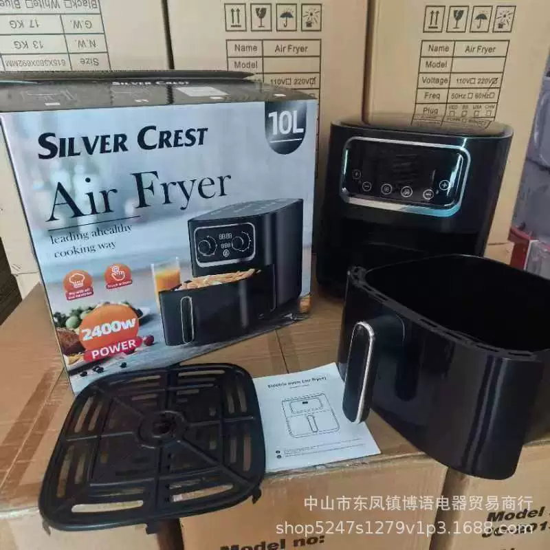 Фритюрница AIR ENGLISH 10L большой емкости, умная сенсорная панель, электрическая, кросс-граница