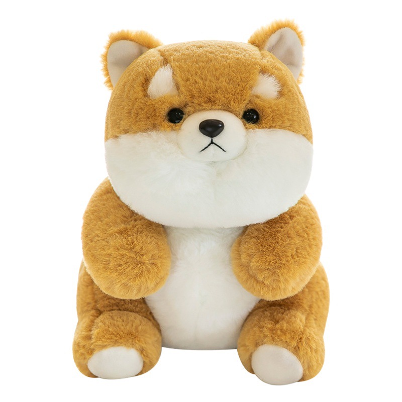 Aurora compañero serie muñecos de animales juguetes de peluche Shiba Inu cerdo rosa dinosaurio pingüino muñeca transfronteriza al por mayor