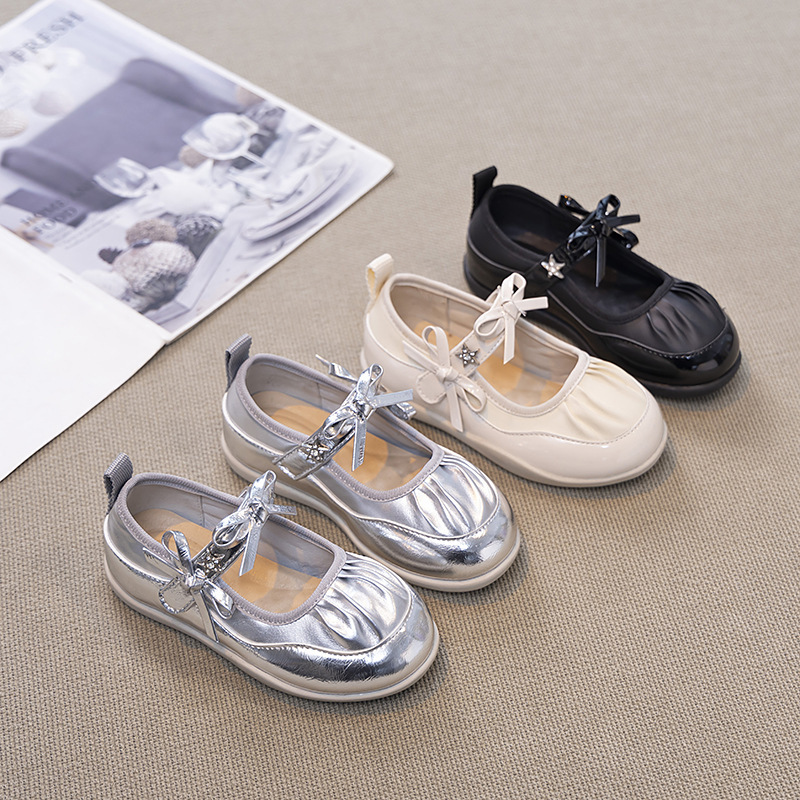 Children's Single Shoes, Girls' Small Leather Shoes, Girls' Princess Shoes, 2026 Spring & Fall New Children's Shoes, Baby Girls' Ballet Dance Shoes Children's Single Shoes, Girls' Small Leather Shoes, Girls' Princess Shoes, 2026 Spring & Fall New Children's Shoes, Baby Girls' Ballet Dance Shoes