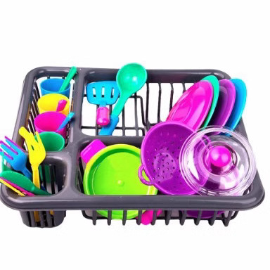 Transfronterizo niños jugar casa vajilla cesta creativa juguetes cocina vajilla traje utensilios de cocina combinación Amazon Juguetes