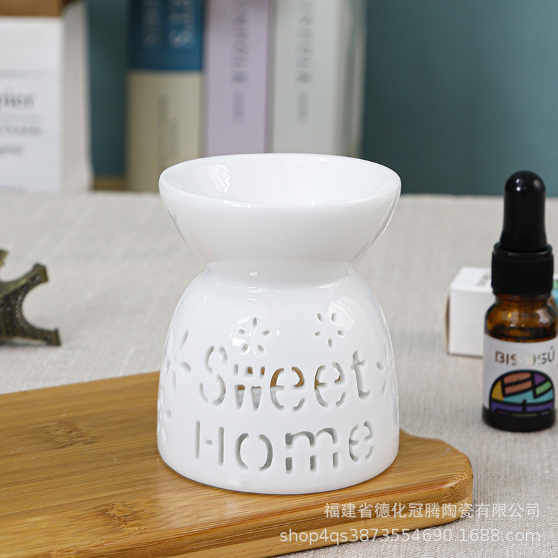 陶磁器香薫炉香薫灯創意透かしろうそく精油炉家庭工芸品多種類スポットメーカー直販