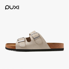 Puxi Birkenstock スリッパ レディース 夏 軽量 カジュアル 怠惰な 屋外 着用 通気性 滑り止め ワンストラップ サンダル 屋外用