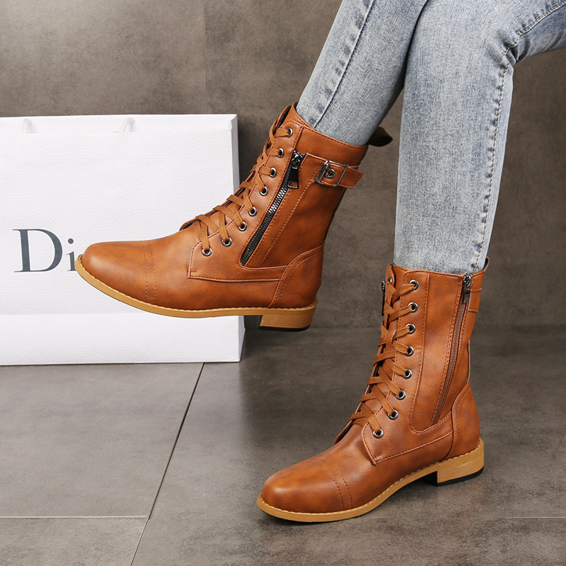 2021 Autumn New European and American Martin Boots Women's Foreign…