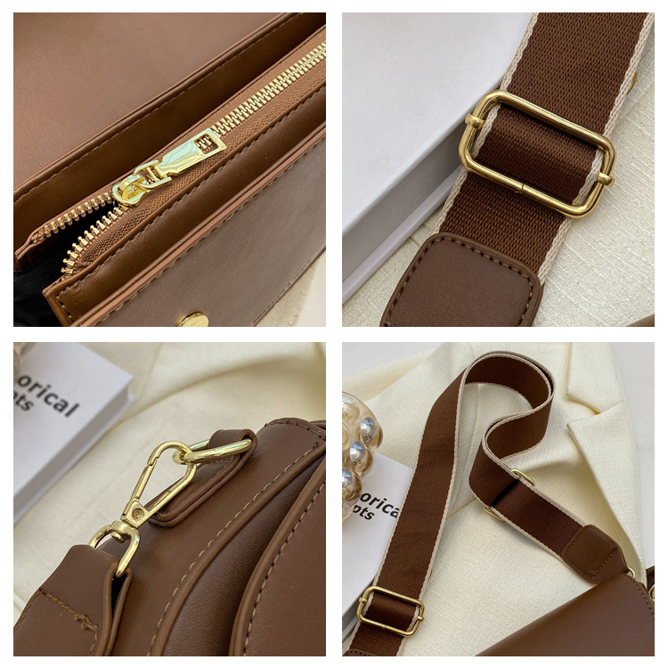 Damen 2024 Neue Mode Vielseitige Kleine Quadratische Hochwertige Internet Celebrity Live Broadcast Unterarm Satteltasche_voghion.com