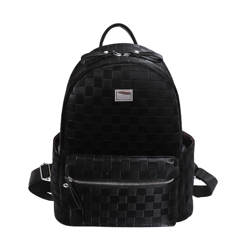 Mochila de moda coreana de mesa de ajedrez, mochila de viaje de gran capacidad para mujeres, 2026 nueva mochila universitaria