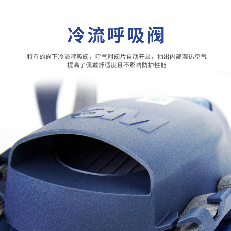 Mascarilla de media cara 3M 7502 de silicona para fábrica de productos químicos, para decoración, protección contra el polvo, antiviral, mascarilla KN95 al por mayor