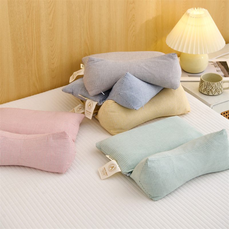 綿100％牽引組み合わせ枕、アンチアーチストレッチ頚椎枕、睡眠補助、取り外し可能な両用枕コア、そば枕|undefined