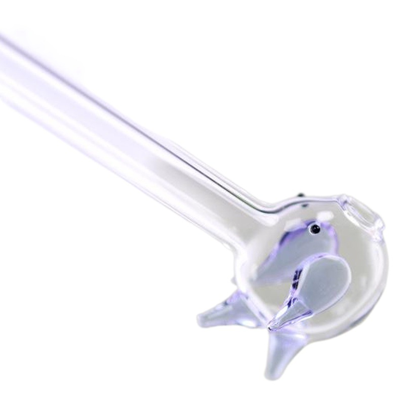 Paja de vidrio borosilicato de paja de vidrio resistente al calor color paja cabeza redonda ventas directas de la fábrica