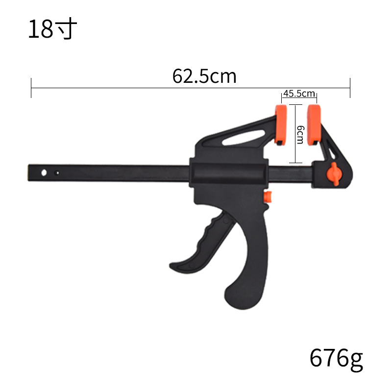 Fijador de abrazadera de carpintería tipo f, abrazadera de placa de fijación rápida de ángulo recto, abrazadera de placa de fijación fuerte, abrazadera de tipo f, abrazadera de tipo g