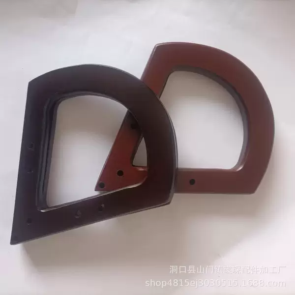 Wooden Bag Handle Fan-Shaped Wooden Handle Wooden Handle Luggage Accessories DIY Woven Bag Accessories