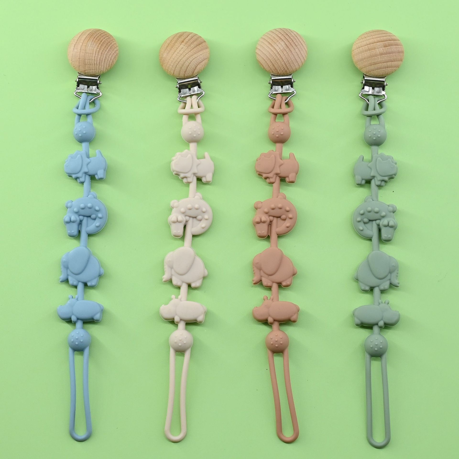 Cadena anti-caída de silicona, cadena de mordedor para bebés, barra molar para bebés, juguete, cuerda anti-pérdida, morder, chupete para bebés, cadena