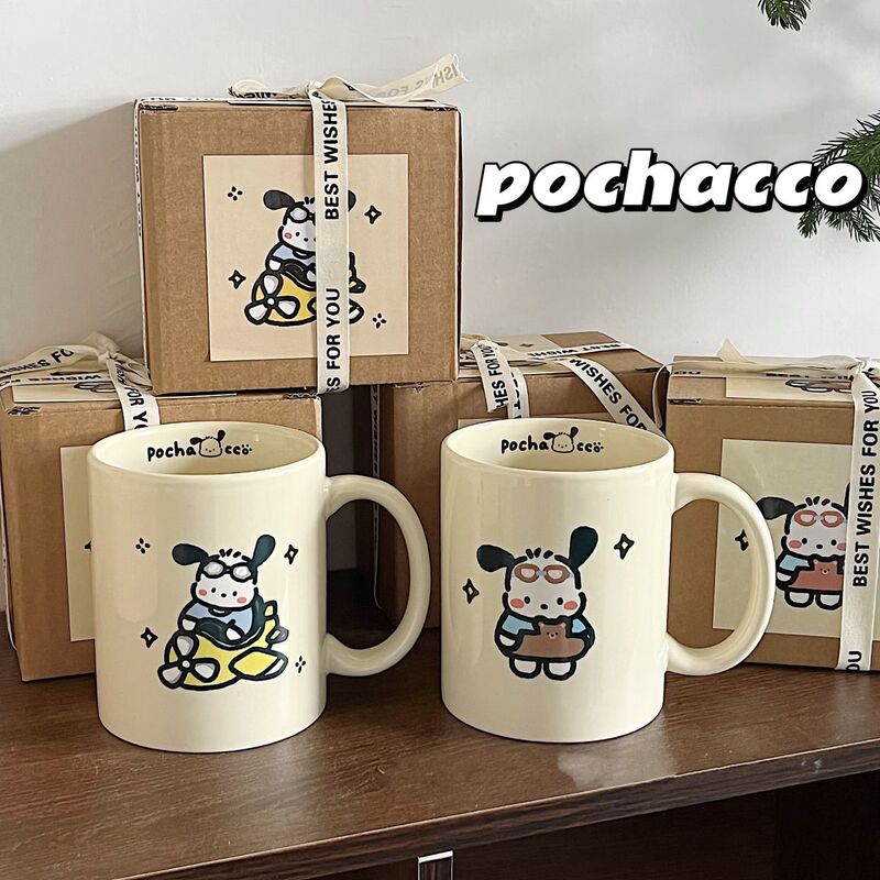 Cartoon Swimming Puppy and Pilot Cup ins High-looking Ceramic Cup Couple Breakfast Cup Birthday Gift Cup Cartoon Swimming Puppy and Pilot Cup ins High-looking Ceramic Cup Couple Breakfast Cup Birthday Gift Cup