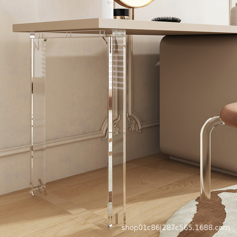 亚克力桌腿支架吧台支撑柱书桌支架落地式支架桌腿支撑架梳妆台脚