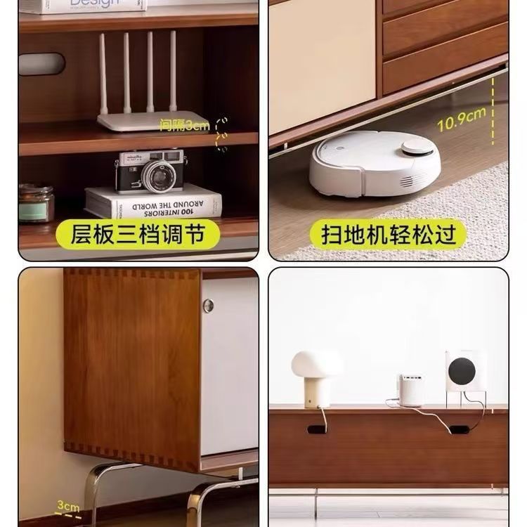 中古电视柜北欧实木客厅储物家用收纳小户型现代简约置物电视机|undefined