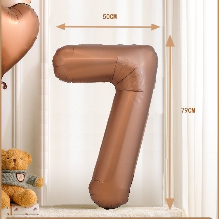 Versión americana cuerpo delgado cumpleaños flotante vacío papel de aluminio película de aluminio globo 32 pulgadas azul Rosa medio digital globo decoración al por mayor