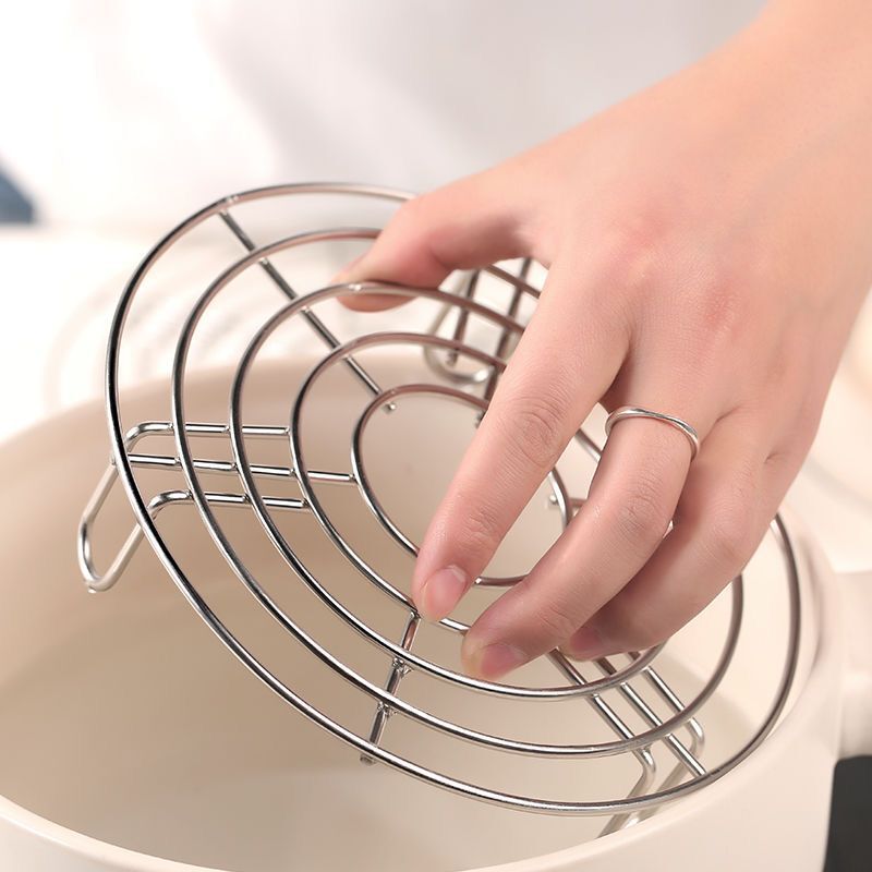 304 Stainless Steel Steaming Rack, Water-Proof Steaming Rice Cooker, Steamer, Steamed Eggs, Household Steamer Bracket with High Legs