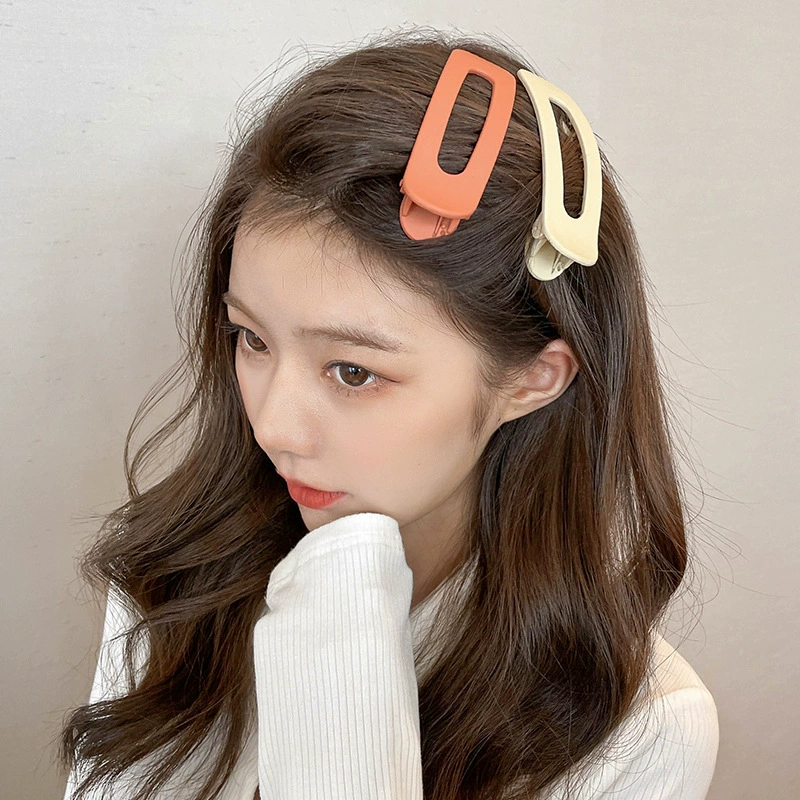 Корейская интернет-знаменитость новый back -headed hair clip большой один слово заколка для волос большой клип верхний клип головной убор серьга для женщины