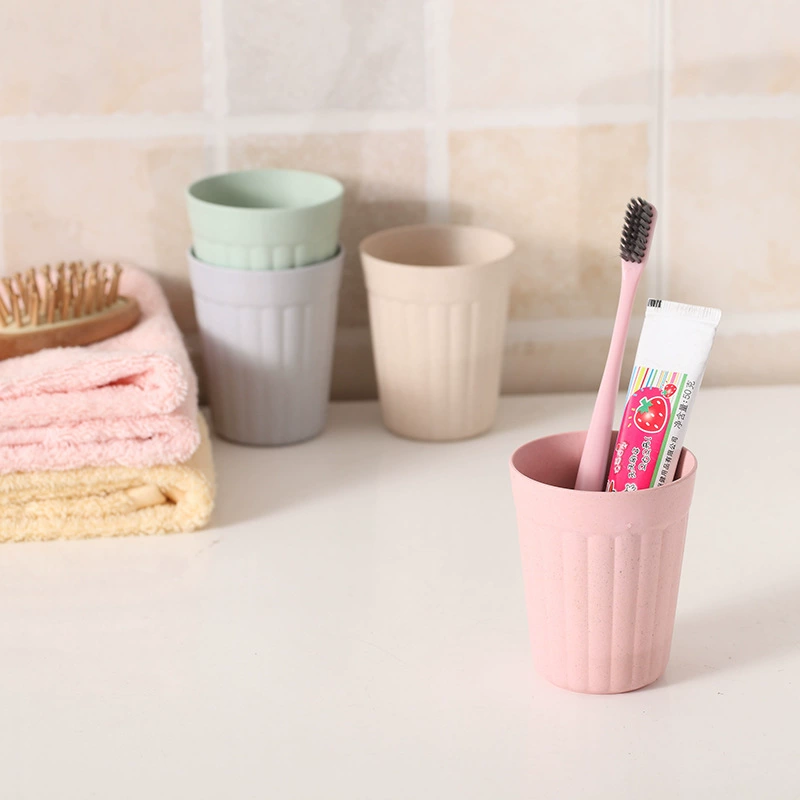 Bamboo fiber children's milk cup, baby drinking cup, microwaveable heating infant learning drinking cup, learning drinking cup