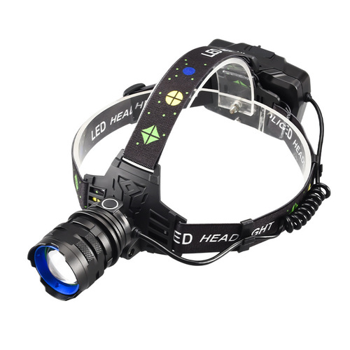 Cross-border sensing headlamp long-range white laser emergency night fishing rechargeable XHP50 head-mounted outdoor high-intensity headlamp