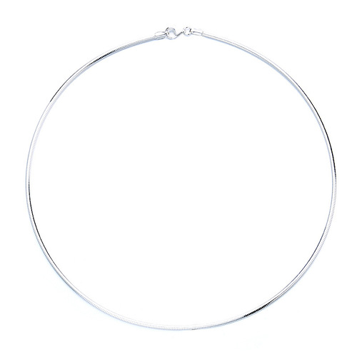 Yunchaoxuan S925 sterling silver retro ethnic style creative simple cold style collar hard snake bone chain diy matching