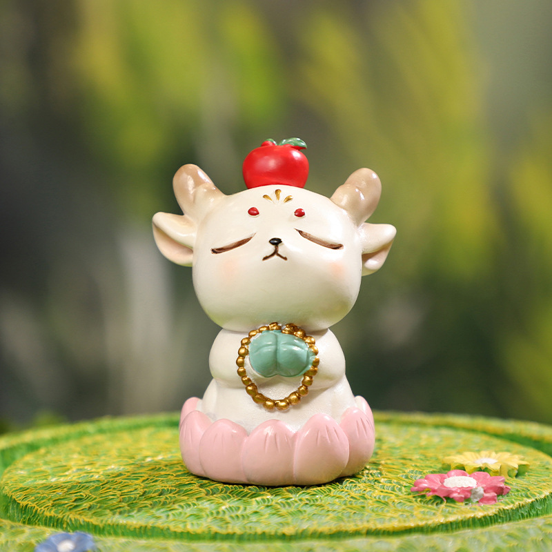 Chậu Cây Resin Tượng hươu hoạt hình mini resin, phụ kiện tiểu cảnh sân vườn, trang trí bàn và khu vườn (RG-210)