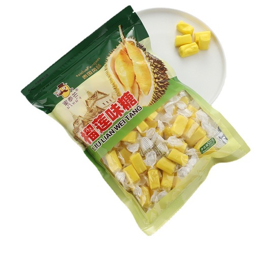 Mitei Mango Durian Candy Bag 500g Thailand Flavor Snack Gummy Candy Bag Wholesale