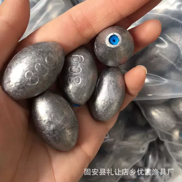 Olive heart lead pendant explosive hook string hook counterweight lead pendant hollow lead pendant fishing gear Accessories Wholesale